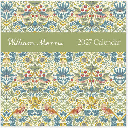 William Morris 2027 Square Wall Calendar - Monthly Planner