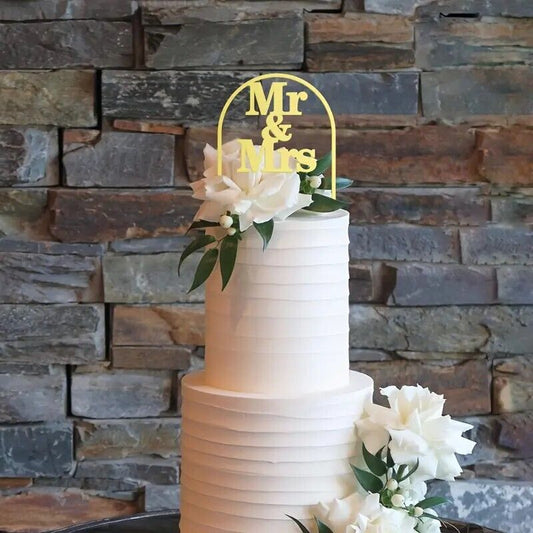 Mr & Mrs Arch Cake Topper, Wedding Cake Decoration