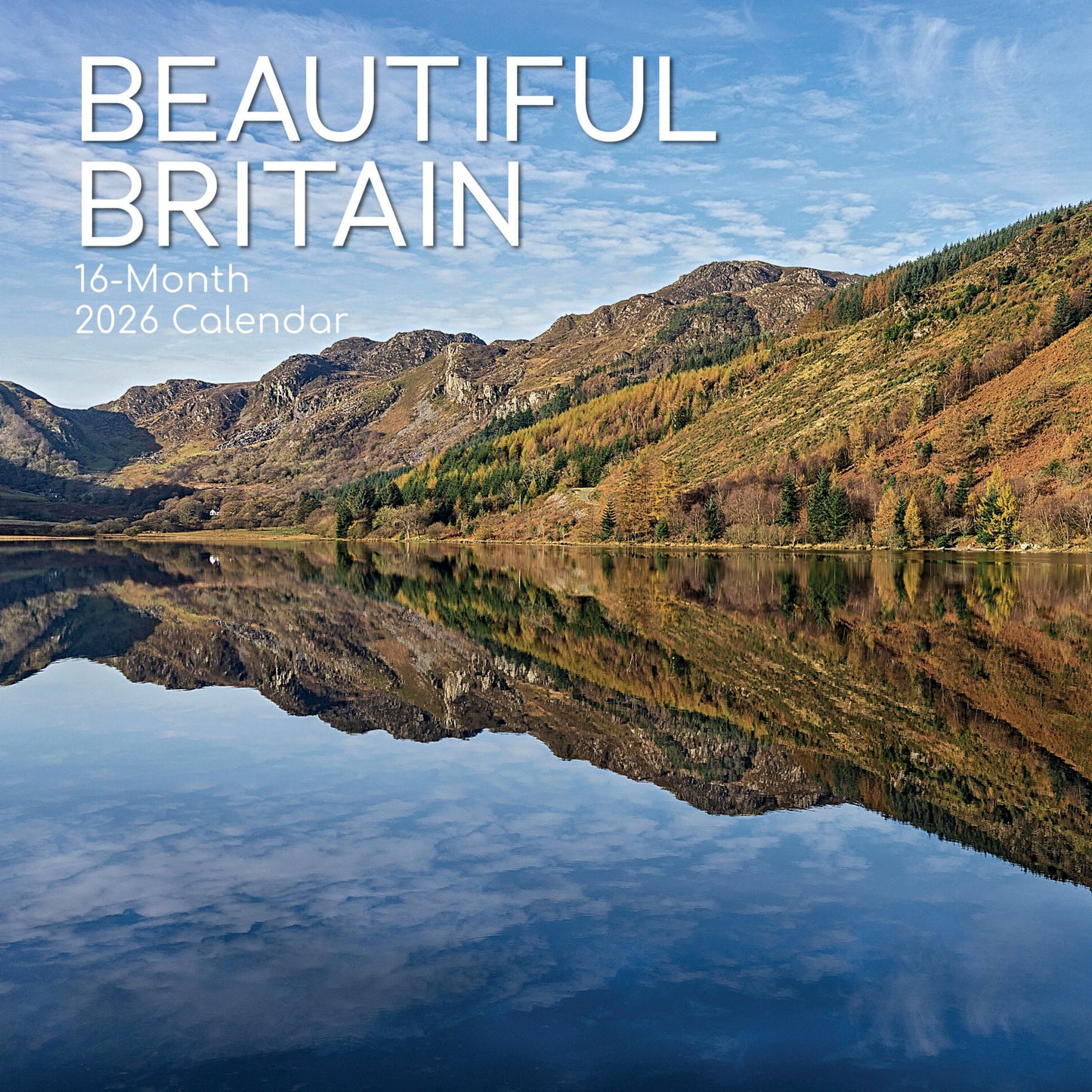 Beautiful Britain 16 Month 2026 Square Calendar
