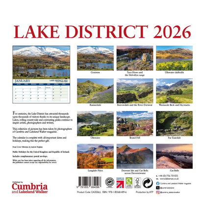 Lake District Calendar 2026