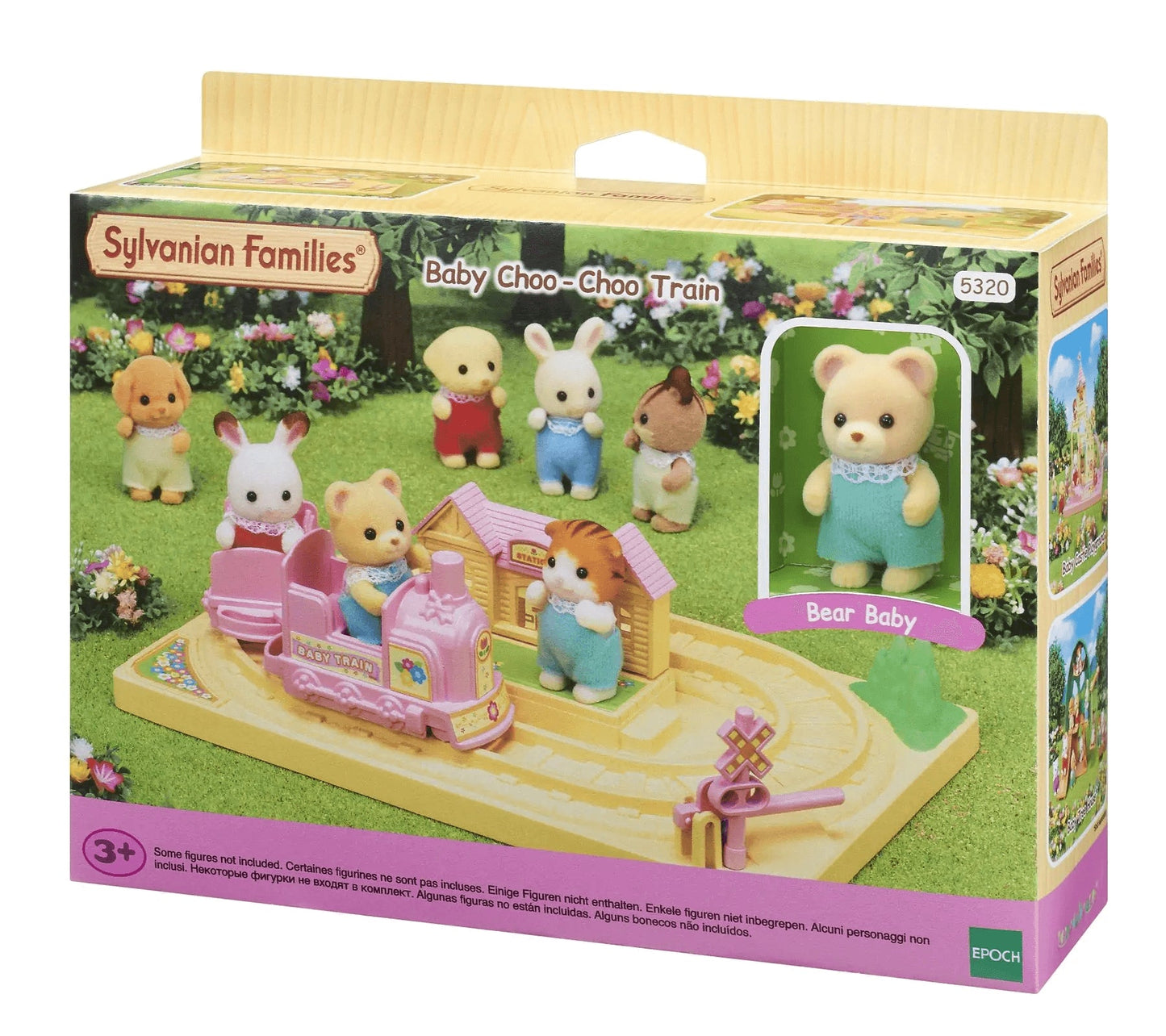 Sylvanian Families Baby Choo-Choo Train Toy Playset for Ages 3 and Up
