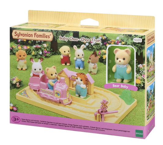 Sylvanian Families Baby Choo-Choo Train Toy Playset for Ages 3 and Up