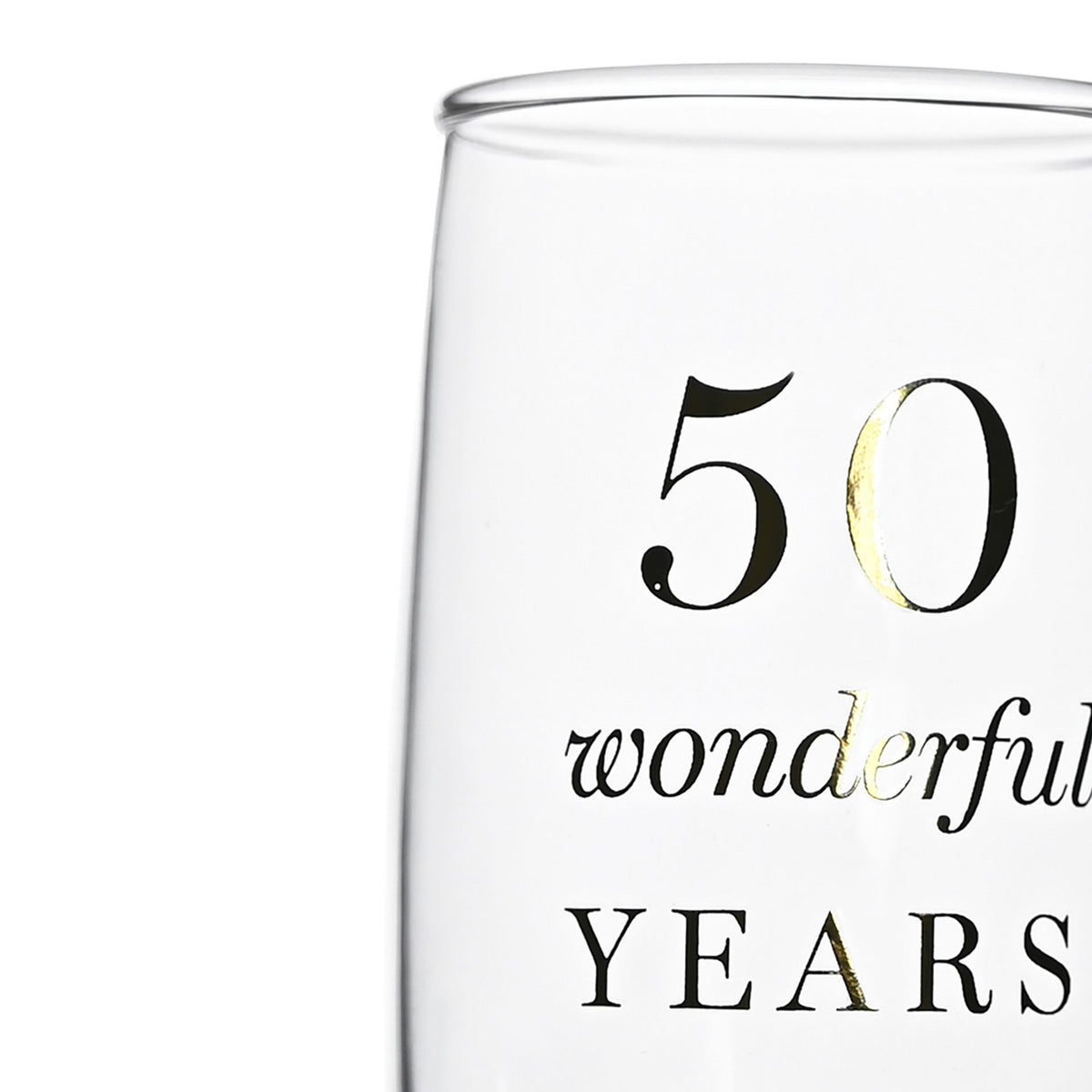 Amore Champagne Flutes Set of 2 - 50th Anniversary