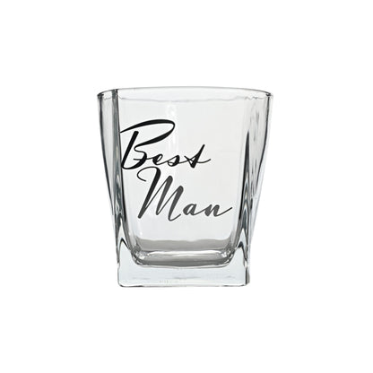Amore Whisky Glass and Coaster Set - Best Man