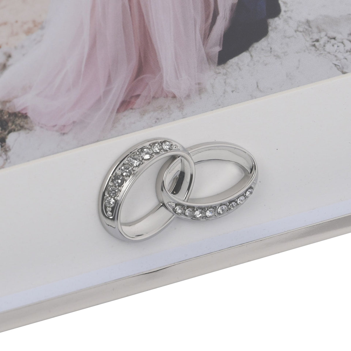 Amore Box  Arch Photo Frame With Rings 5" x 7"