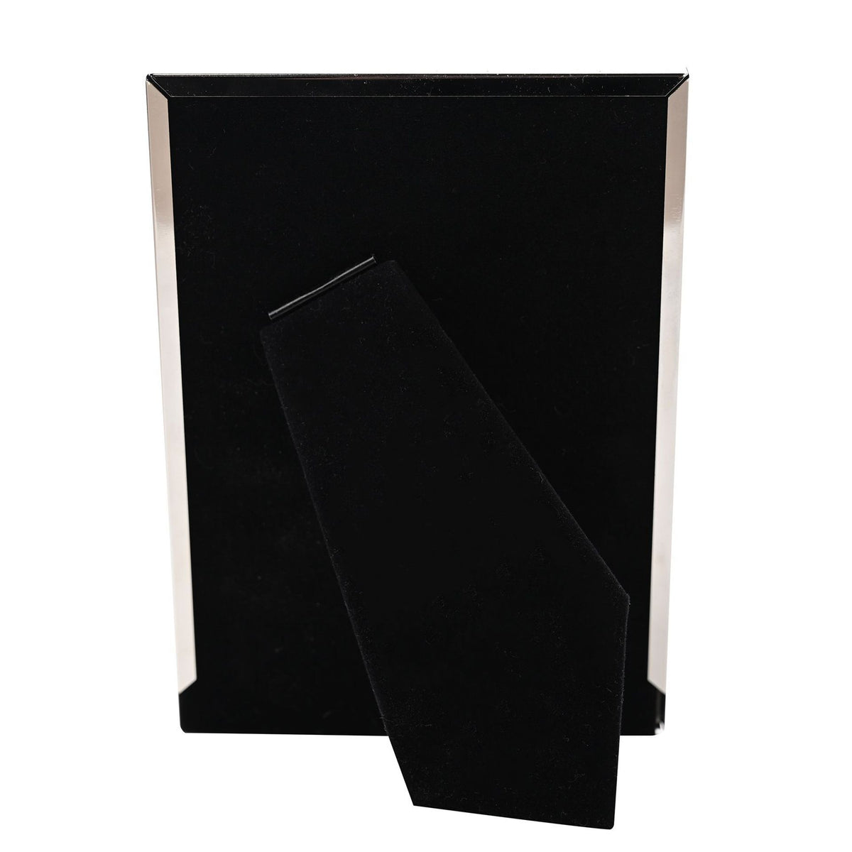 Arch photo frame with rings, black backing and transparent front