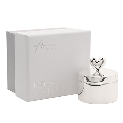 Amore Silverplated Ring Box