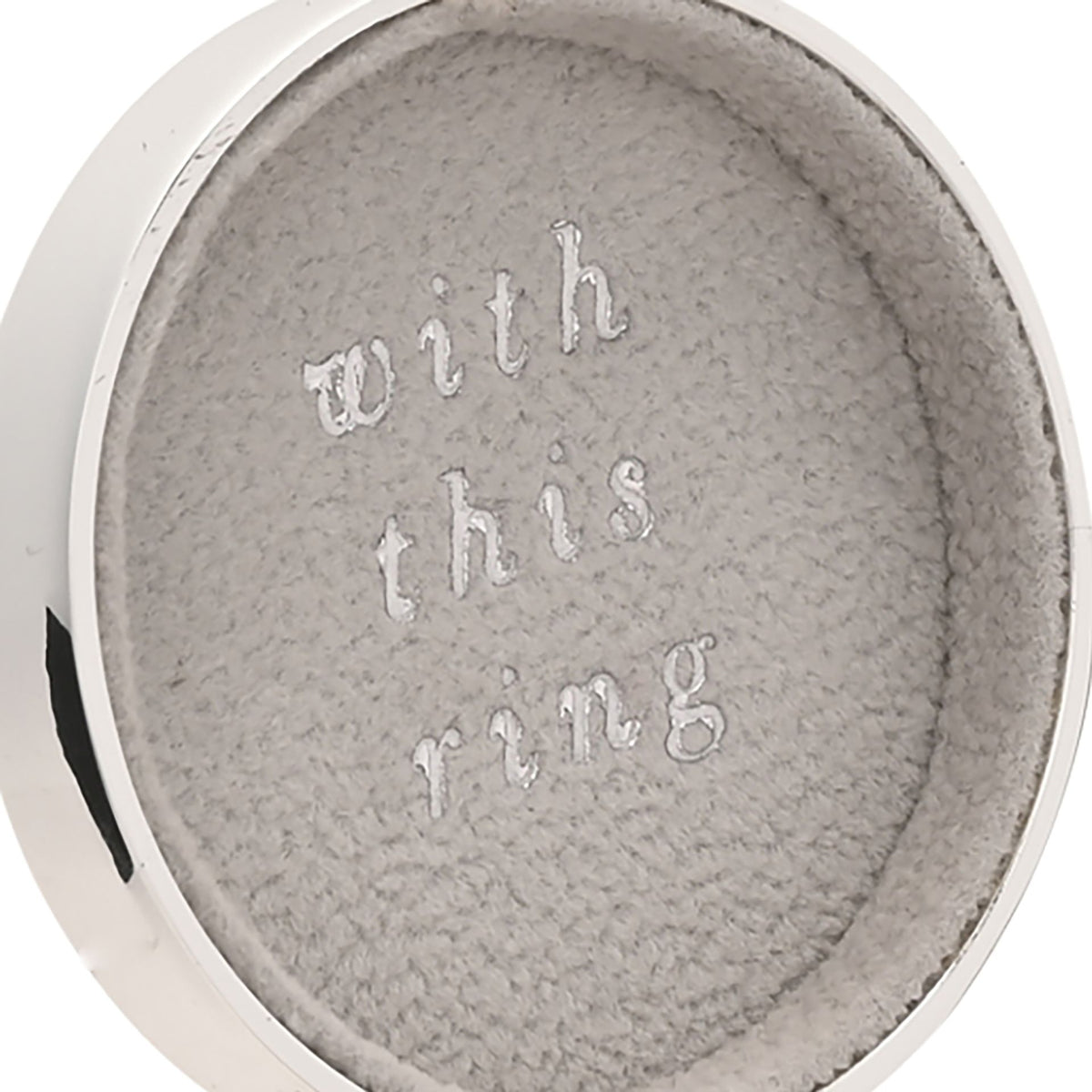 Amore Silverplated Ring Box