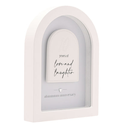 Amore Arch Plaque 18cm - 10 Years