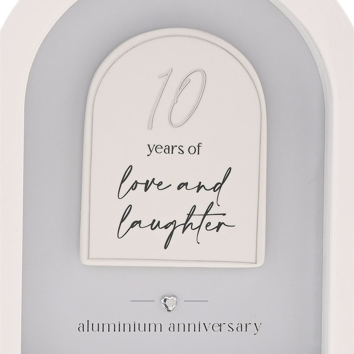 Amore Arch Plaque 18cm - 10 Years