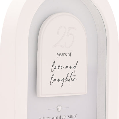 Amore Arch Plaque 18cm - 25 Years