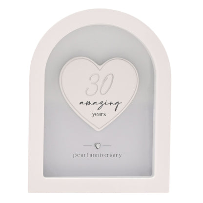 Amore Arch Plaque 18cm - 30 Years
