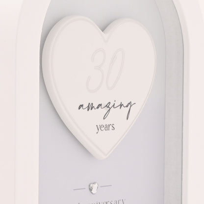 Amore Arch Plaque 18cm - 30 Years