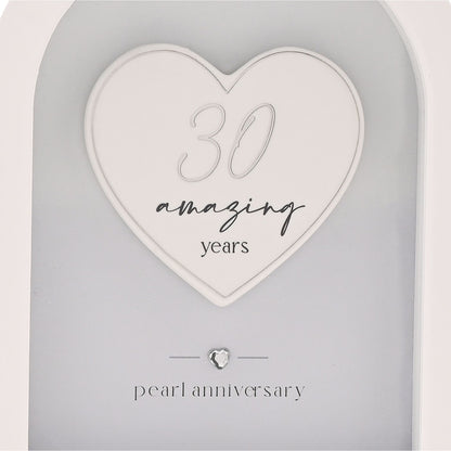 Amore Arch Plaque 18cm - 30 Years
