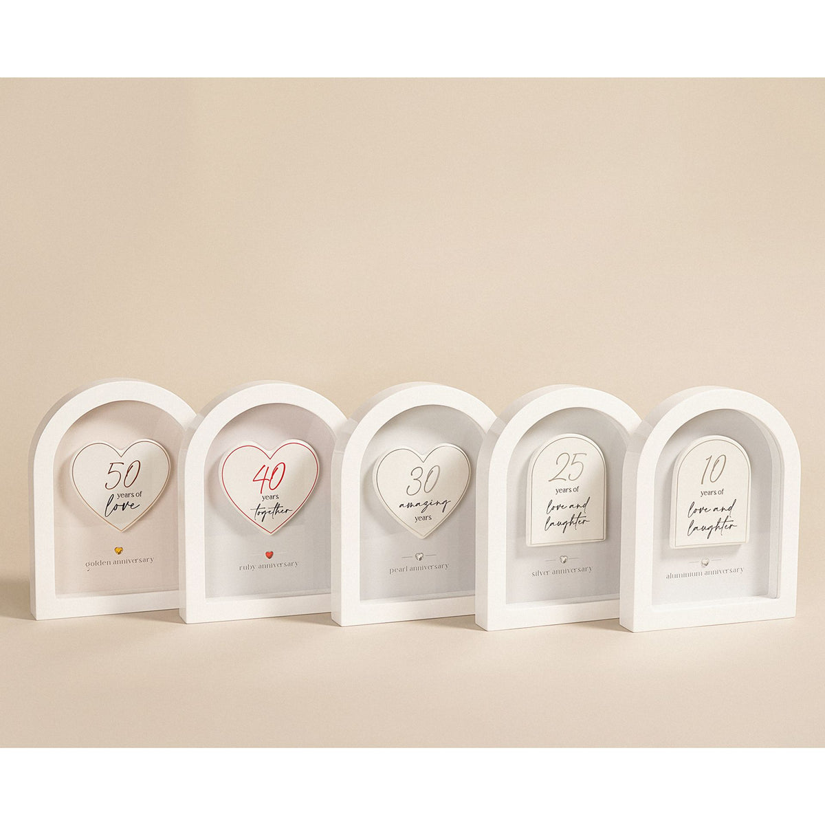 Amore Arch Plaque 18cm - 50 Years