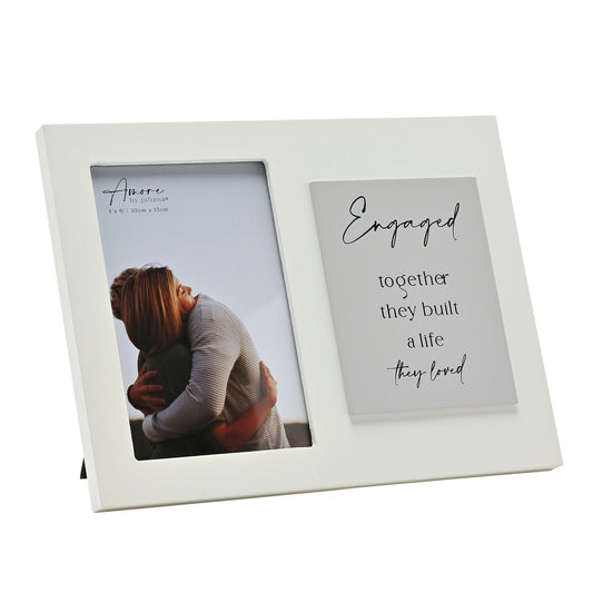 Amore Photo Frame with Verse - Engaged