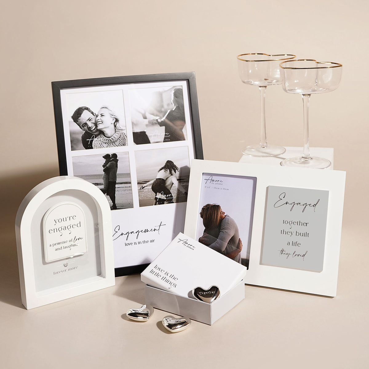 Amore Photo Frame with Verse - Engaged