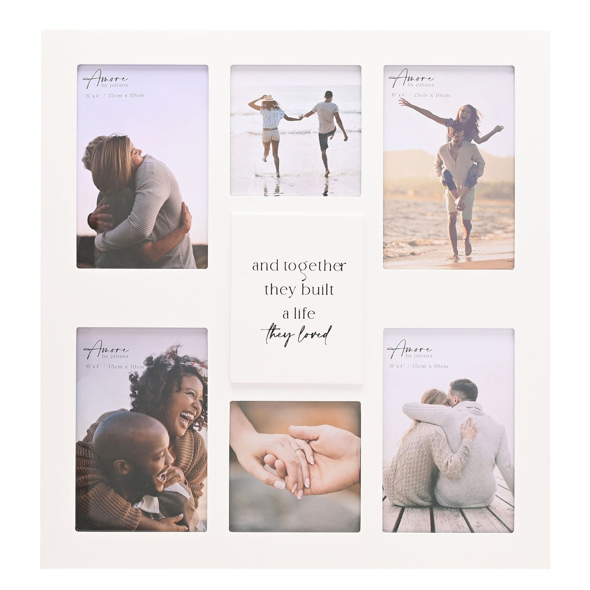 Amore Multi Aperture Photo Frame - Together They Built