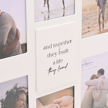 Amore Multi Aperture Photo Frame - Together They Built