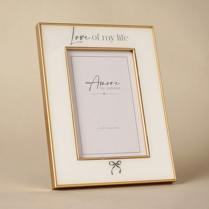 Amore Bow Frame 'Love of my life' 4" x 6"