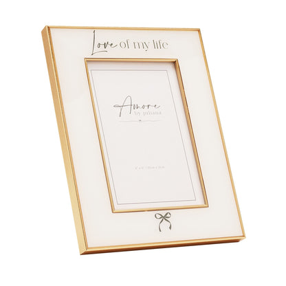 Amore Bow Frame 'Love of my life' 4" x 6"