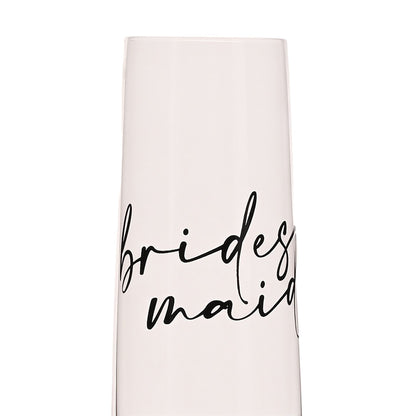 Amore Champagne Flute Black Words - Bridesmaid