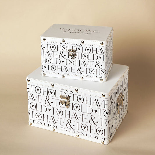 Amore Words Luggage Set of 2 - Wedding Keepsakes