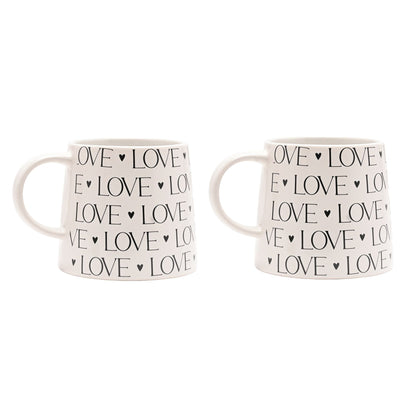 Amore Mugs Set of 2 - Love