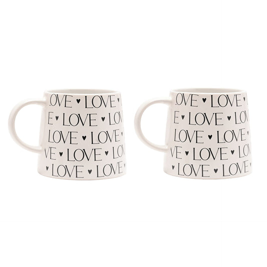 Amore Mugs Set of 2 - Love