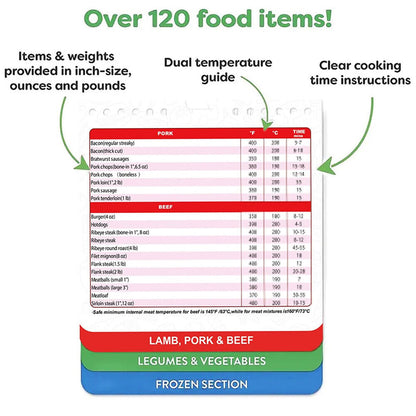 Air Fryer Cheat Sheet - Cooking Times Guide Booklet