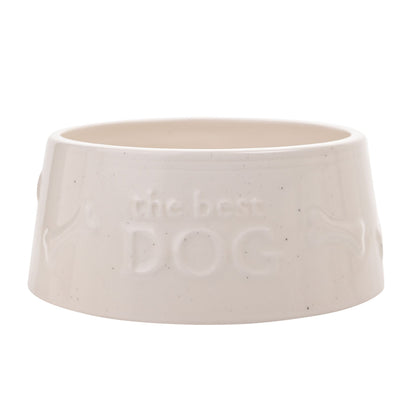 Best of Breed Paw Prints Large Dog Bowl - "The Best Dog"