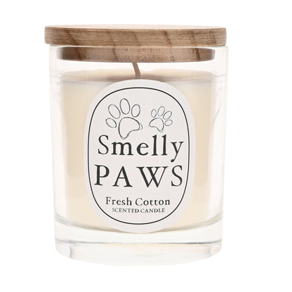 Best of Breed Smelly Paws 260g Candle - Fresh Cotton with Aroma Guard