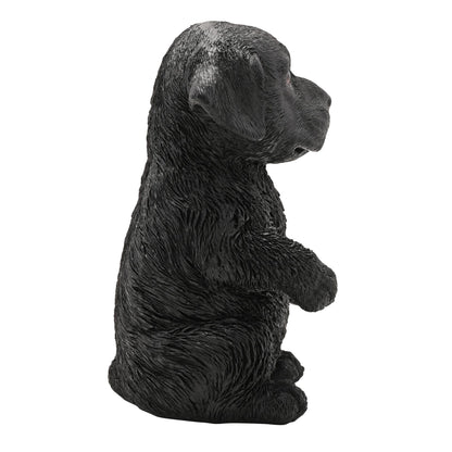 Best Of Breed Resin Black Labrador Puppy - 17cm