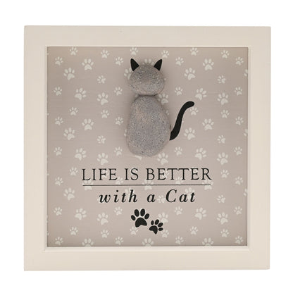 Best of Breed Framed Plaque - "Life Is Better with a Cat"