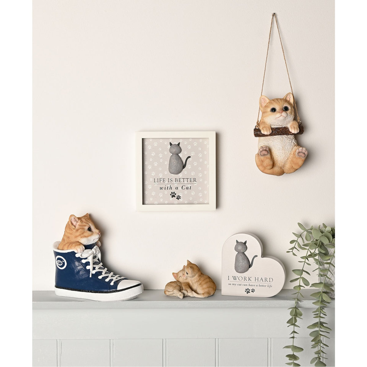 Best of Breed Framed Plaque - "Life Is Better with a Cat"