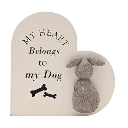 Best of Breed Heart Plaque - "My Heart Belongs to my Dog"