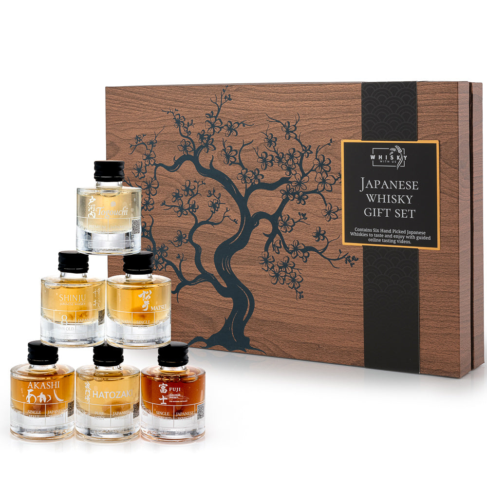 Whisky With Us Japanese Whisky Tasting Set – 6 Premium Miniature Japanese Whiskies