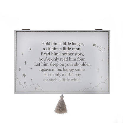 Bambino Wooden Keepsake Box Blue