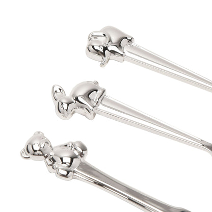 Bambino Silverplated 3pc Cutlery Set with Animal Icons