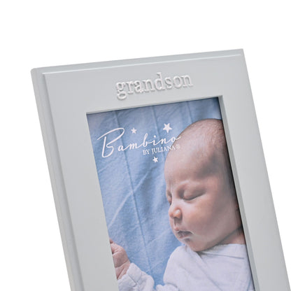 Bambino Grandson Resin Photo Frame Blue  4" x 6"