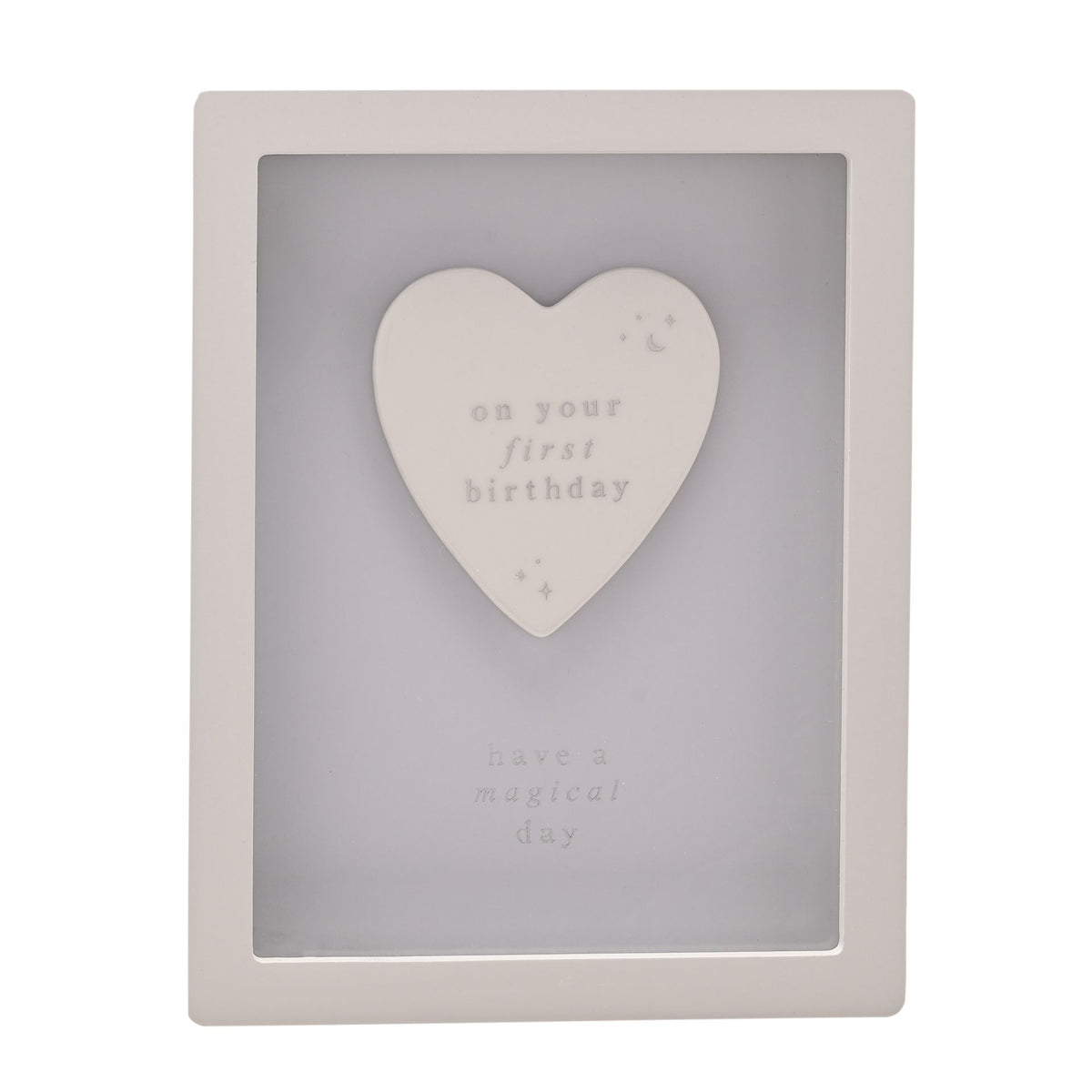Bambino Framed Plaque 18cm - 1st Birthday Blue