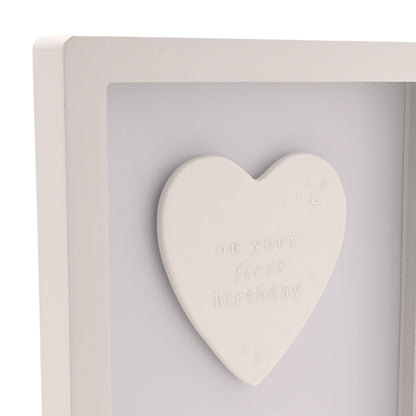 Bambino Framed Plaque 18cm - 1st Birthday Blue