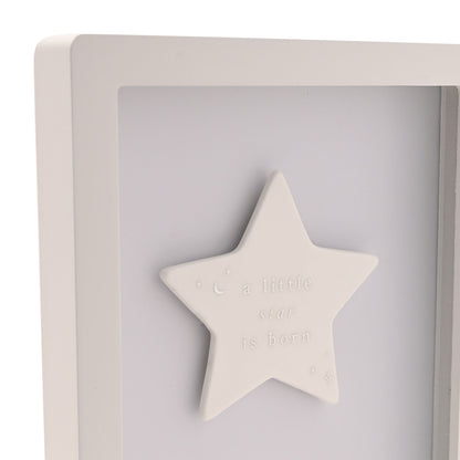 Bambino Framed Plaque 18cm - Little Star Blue