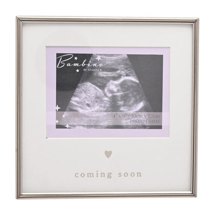 Bambino Silver Baby Scan Frame 4" x 3" - Coming Soon