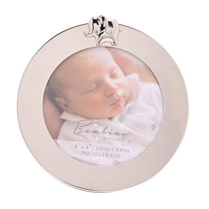 Bambino Round Frame 4" x 4"  - Elephant