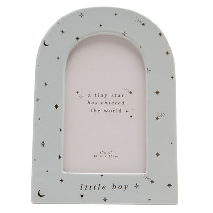 Bambino Arch Ceramic Frame 4" x 6" - Baby Boy
