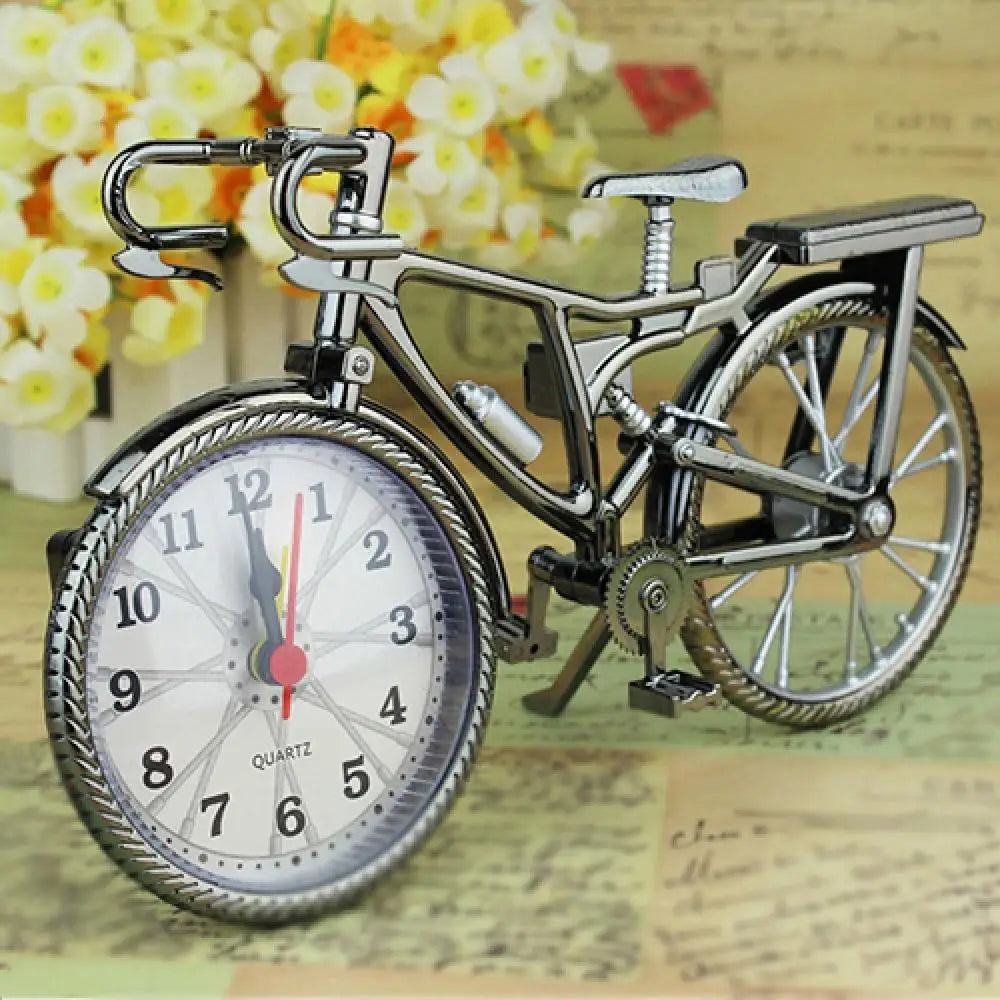 Bicycle Pattern Creative Alarm Clock