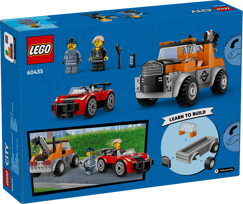 Lego City 60435 Tow Truck & Sports Car Repair Playset for Ages 4 & Up