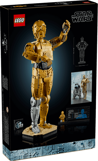 Lego Star Wars 75398 C-3PO Model 25th Anniversary Set for Ages 18 & Up