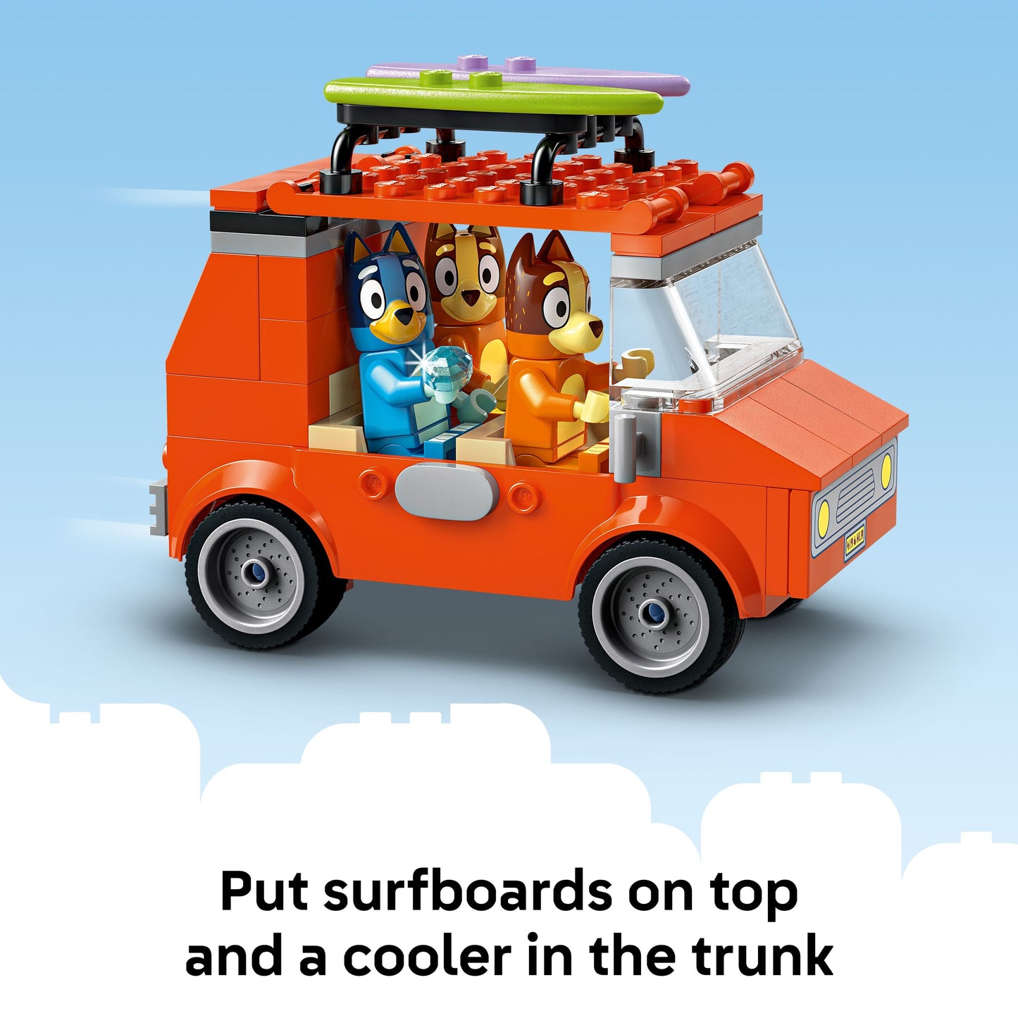 Lego Bluey 11202 Bluey's Beach & Family Car Trip for Children Ages 4+